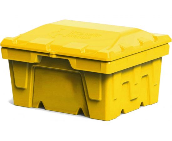 Ящик 250 л с крышкой POLIMER GROUP цвет желтый FB12507 