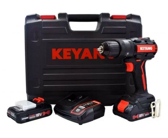 Бесщеточный аккумуляторный шуруповерт KEYANG DD18BL-W(Set) 