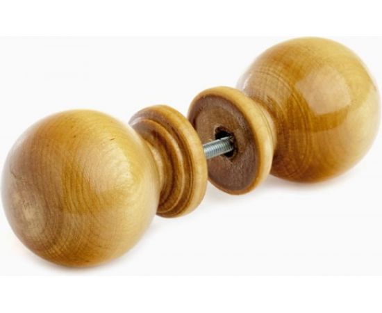 Деревянная ручка-кнопка Ликон Шар лак, светлая 6094 