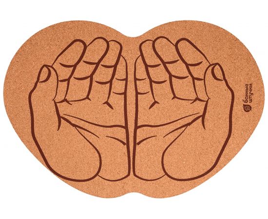 Пробковый коврик для бани и сауны Банные штучки Ладони 43х30 см 40241 