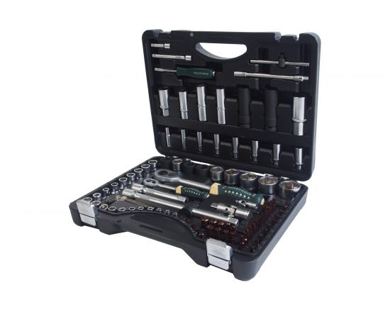 Набор торцевых головок и вставок 1/2 & 1/4DR 6-гранных ROCKFORCE RF-4941-5-PREMIUM 94+6 