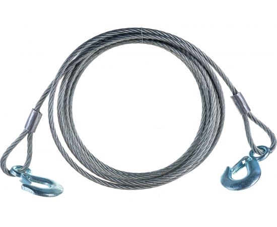 Буксировочный стальной трос АвтоDело 2 крюка 8 мм/5 м 3.5 т 44035 10854 