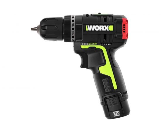 Аккумуляторная ударная бесщеточная дрель-шуруповерт WORX Professional 12В, 30Нм, 2Ач х2, ЗУ, сумка WU131X 