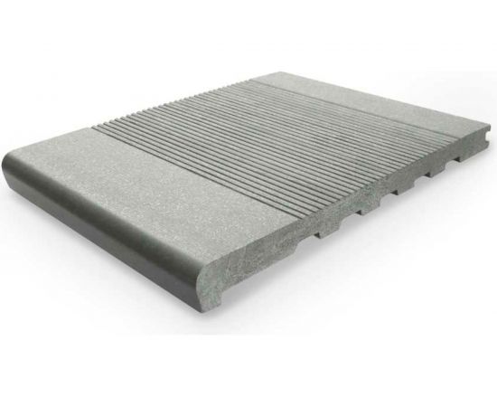 Ступень Groentec 322-30-4000 мм, полнотелая, брашированная, серый SFGB 322-30-4000 