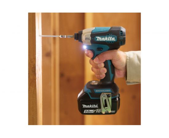 Аккумуляторный ударный шуруповерт Makita 18В, BL, XPT, Li-ion, 140 Нм, 2 скорости DTD157RTJ – изображение 14