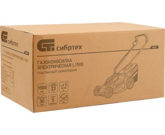 Электрическая газонокосилка СИБРТЕХ L1500 96677 – изображение 19