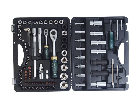 Набор торцевых головок и вставок 1/2 & 1/4DR 6-гранных ROCKFORCE RF-4941-5-PREMIUM 94+6 – изображение 2