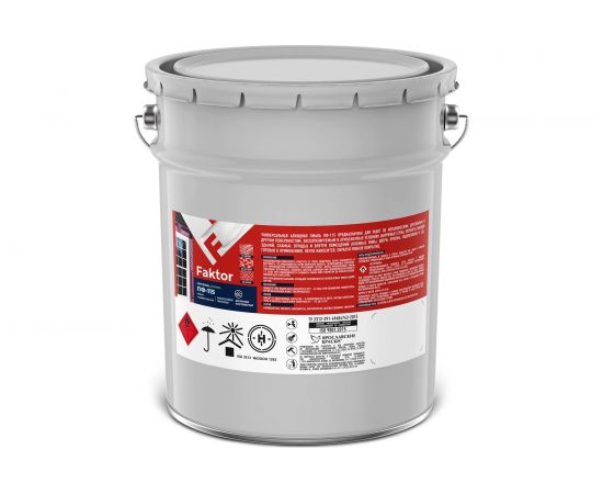 Эмаль ЯРОСЛАВСКИЕ КРАСКИ FAKTOR ПФ-115 серая, барабан 20 кг 214736 – изображение 2