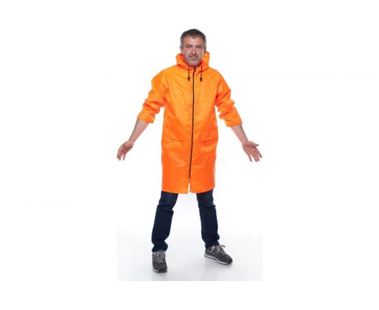 Влагозащитный облегченный плащ-дождевик БЕРТА 800-48-50, оранженый – изображение 2