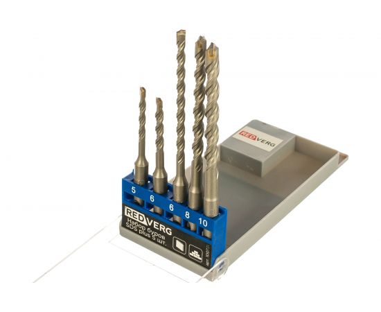 Набор буров SDS plus, 5 шт. REDVERG 6621027 – изображение 2