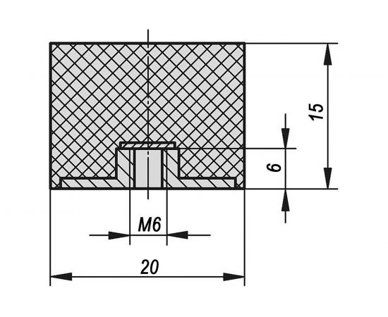 Резинометаллический буфер KIPP K0573.02001555 – изображение 2