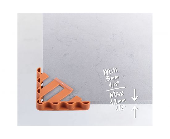 Защитные пластиковые уголки raimondi для плитки толщиной 3-12 мм, комплект 4 шт. 432SSBRAI – изображение 2