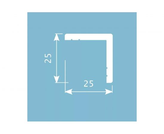 Угол Cosca Decor AX001 25x25 мм, 2000 мм, экополимер СПБ070544 – изображение 2