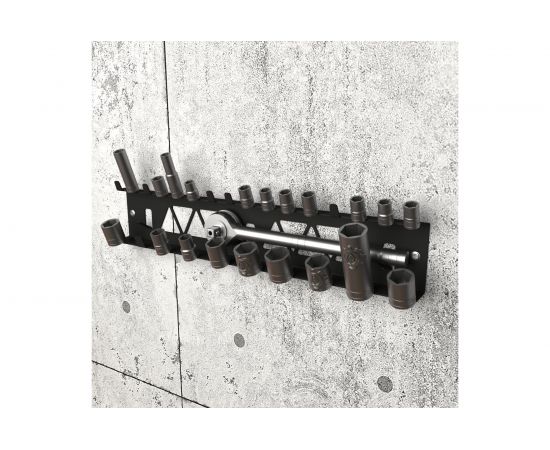 Настенный держатель-органайзер торцевых головок EMBODIMENT черный EMB-WOEH-B – изображение 2