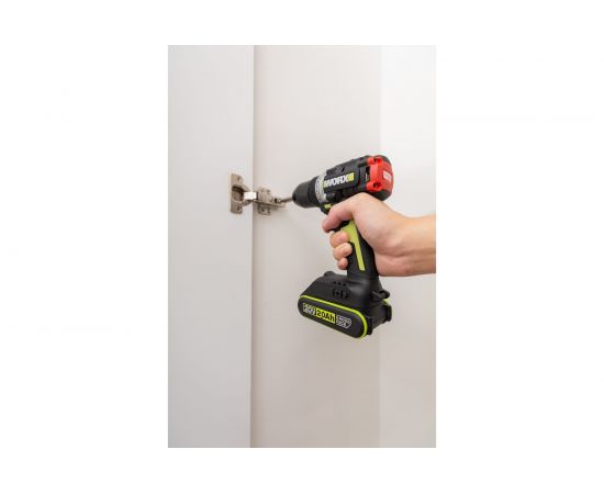 Аккумуляторная дрель-шуруповерт WORX Professional WU182 бесщеточный 20В, 60Нм, 2Ач х2, ЗУ 2 Ач, сумка WU182 – изображение 3
