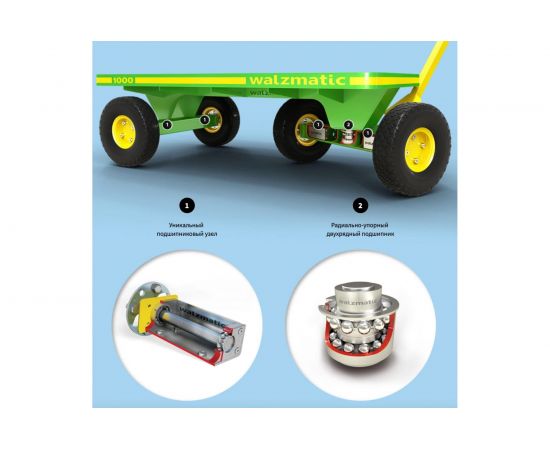 Платформенная тележка WALZMATIC 1000GS желтая 00000005062 – изображение 5