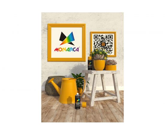 Аэрозольная краска Monarca RAL1003 Сигнальный Желтый 11003 – изображение 5