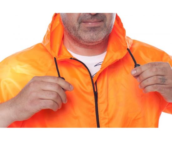 Влагозащитный облегченный плащ-дождевик БЕРТА 800-48-50, оранженый – изображение 5