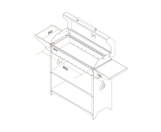 Мангал GRATAR Professional Standart BBQ PSB 3000 – изображение 7