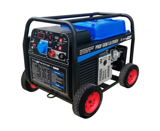 Бензиновый сварочный генератор ТСС PROF GGW 5.0/200EH MMA/TIG/Cellulose 027657 