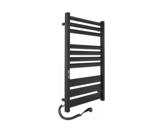 Полотенцесушитель Laris Атлант Премиум ЧК П10 500/900, сухой тен, левый тэн, черный матовый 73207479 