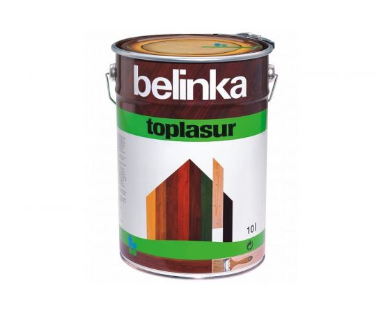 Лазурное покрытие для защиты древесины Belinka TOPLASUR 12 бесцветная 10л 51512 