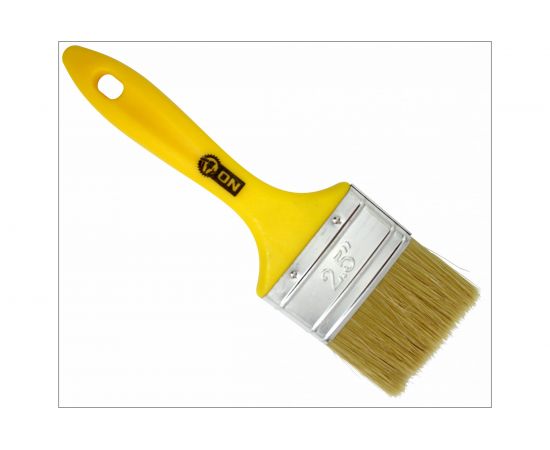 Кисть ON малярная плоская ""Мастер"" нат. щетина 2,5"" 63мм пласт.ручка 02-01-425 