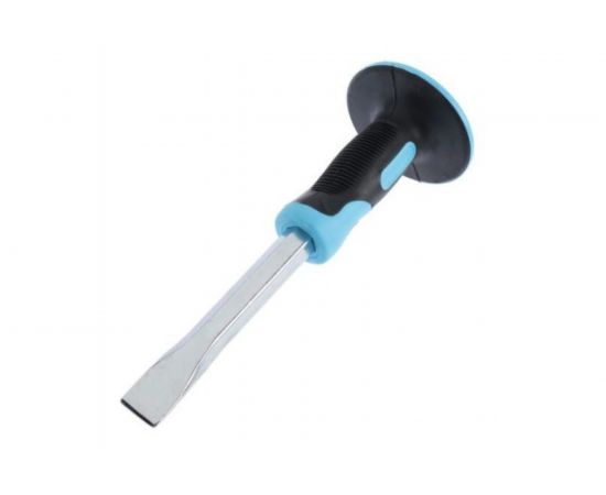 Зубило TUNDRA плоское сталь 45, хромированное, 2К рукоятка, 250 х 25 мм 4774503 