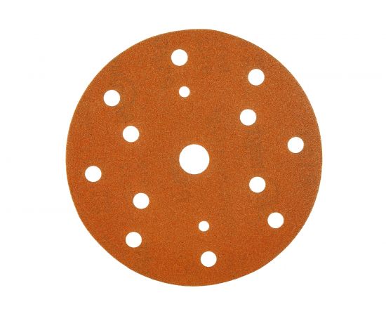 Круг шлифовальный на липучке GOLD B312T (100 шт; 150 мм; 15 отверстий; Р120) SUNMIGHT 44308 