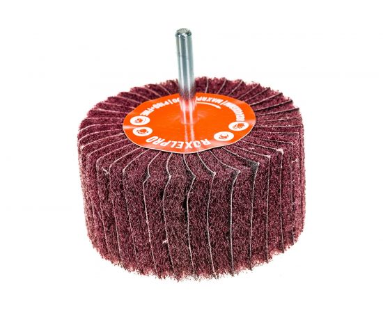 Щетка лепестковая комбинированная ROXTOP на шпинделе (80х40х6 мм; Р180+Fine) RoxelPro 135859 