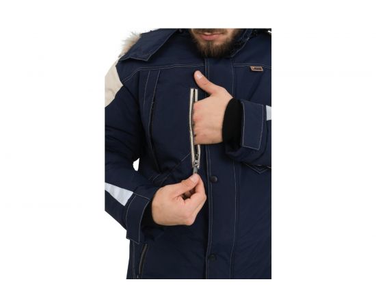 Куртка iForm ХАЙ-ТЕК синий-бежевый, р. 96-100, рост 170-176 Кур 323/ 96/170 – изображение 12