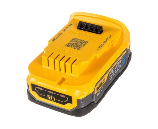 Бесщеточный импульсный шуруповерт DEWALT 18 В XR батарея POWERSTACK, чемодан TSTAK DCF840E1T-XJ – изображение 15