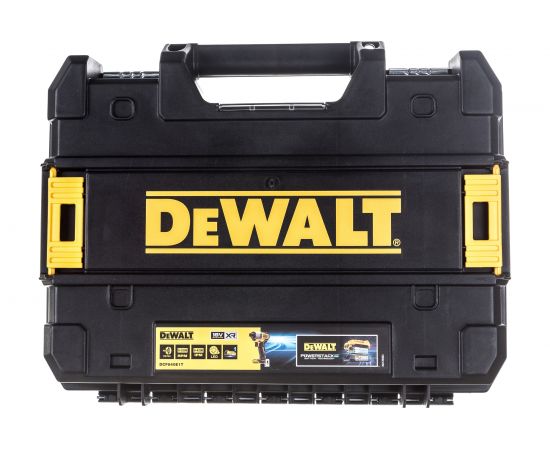 Бесщеточный импульсный шуруповерт DEWALT 18 В XR батарея POWERSTACK, чемодан TSTAK DCF840E1T-XJ – изображение 18