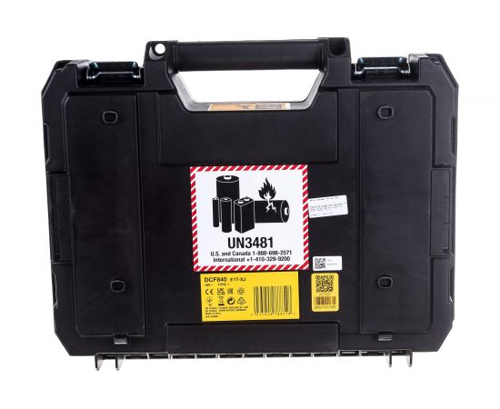 Бесщеточный импульсный шуруповерт DEWALT 18 В XR батарея POWERSTACK, чемодан TSTAK DCF840E1T-XJ – изображение 20