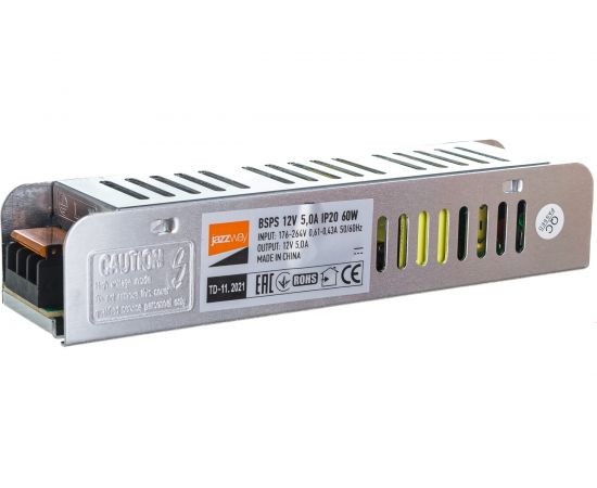 Драйвер Jazzway BSPS 12V 5A 60W IP20 5024328 – изображение 2