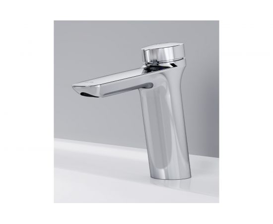 Нажимной смеситель для умывальника, хром AM.PM F50A02500 – изображение 2