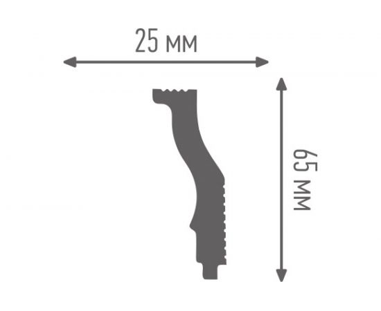 Плинтус ПЛИНТЭКС O 25/65 SC 14607173945638 – изображение 2
