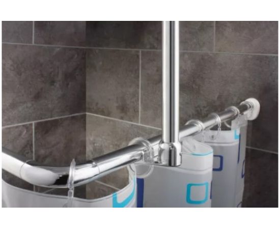 Угловая штанга RIDDER 80x80 см, хром 59000 – изображение 2