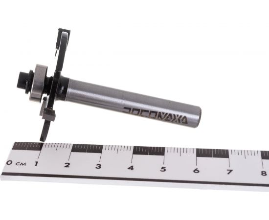 Фреза кромочная фальцевая с нижним подшипником серия 1023 (40x4x50 мм; Z3; хвостовик 8 мм) Росомаха 802313 – изображение 2