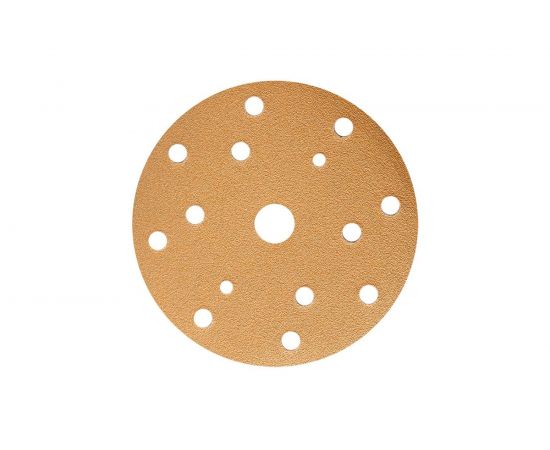 Круг шлифовальный на липучке GOLD B312T (100 шт; 150 мм; 15 отверстий; Р120) SUNMIGHT 44308 – изображение 3