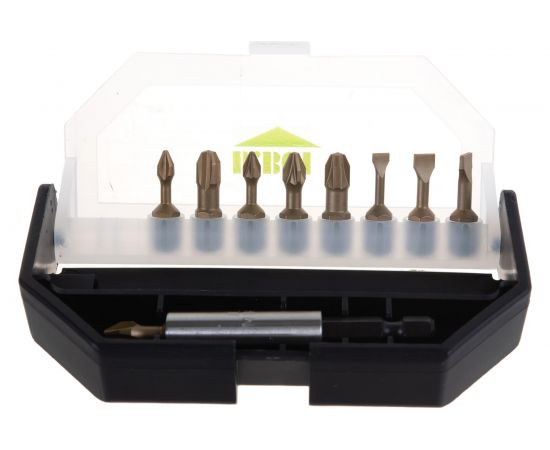 Набор бит TiN-half 10 шт с магнитным держателем D.BOR D-SET-10A-1-TIN – изображение 3