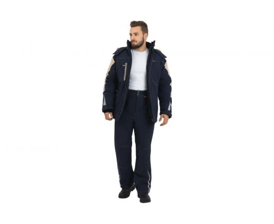 Куртка iForm ХАЙ-ТЕК синий-бежевый, р. 96-100, рост 170-176 Кур 323/ 96/170 – изображение 3