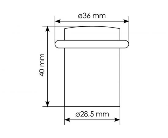 Дверной ограничитель MORELLI DS3 SN, цвет - никель матовый 9009093 – изображение 6