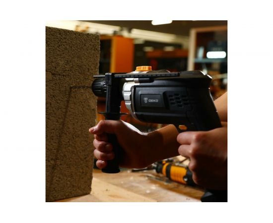 Ударная сетевая дрель DEKO DKID1200W в кейсе, с быстрозажимным патроном 063-4327 – изображение 7