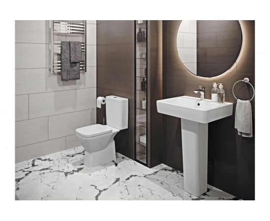 Унитаз-компакт Santek ""Нео"" стандарт, 2-режима, сиденье дюропласт, softclose, clip up 00032789 – изображение 7