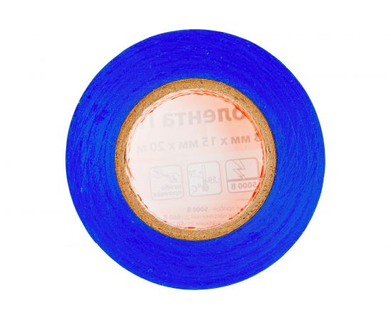 Изолента ПВХ TDM 0.13х15 мм синяя 20 м SQ0526-0015 