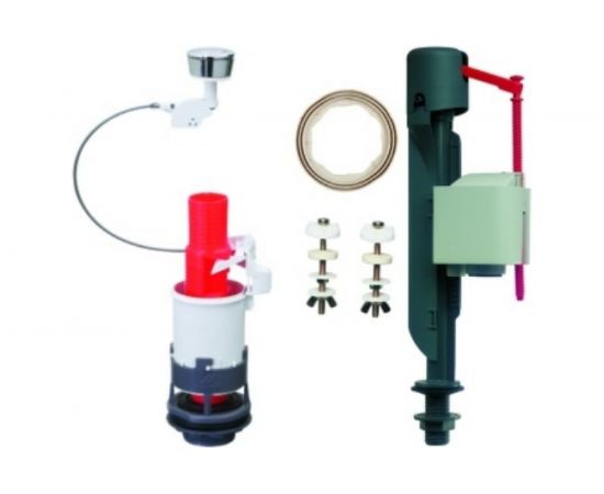 Однокнопочная арматура WIRQUIN MD c заливным клапаном ""Jollyfill"" донный, пластик 10719151 