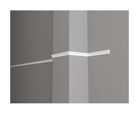 Стеновой молдинг Decor-Dizayn ударопрочный влагостойкий под покраску 19Х8Х2000 мм DD602 