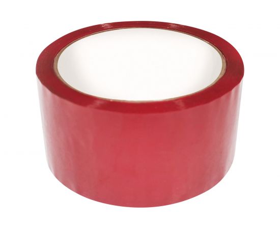 Упаковочная клейкая лента Кордленд красная, 48 мм, 43 мкм, 50 м Р SCO-00324 