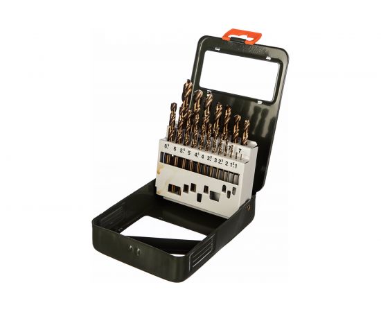 Набор сверл (19 шт; 1-10 мм; Р6М5К5) по металлу Дело Техники 211219 